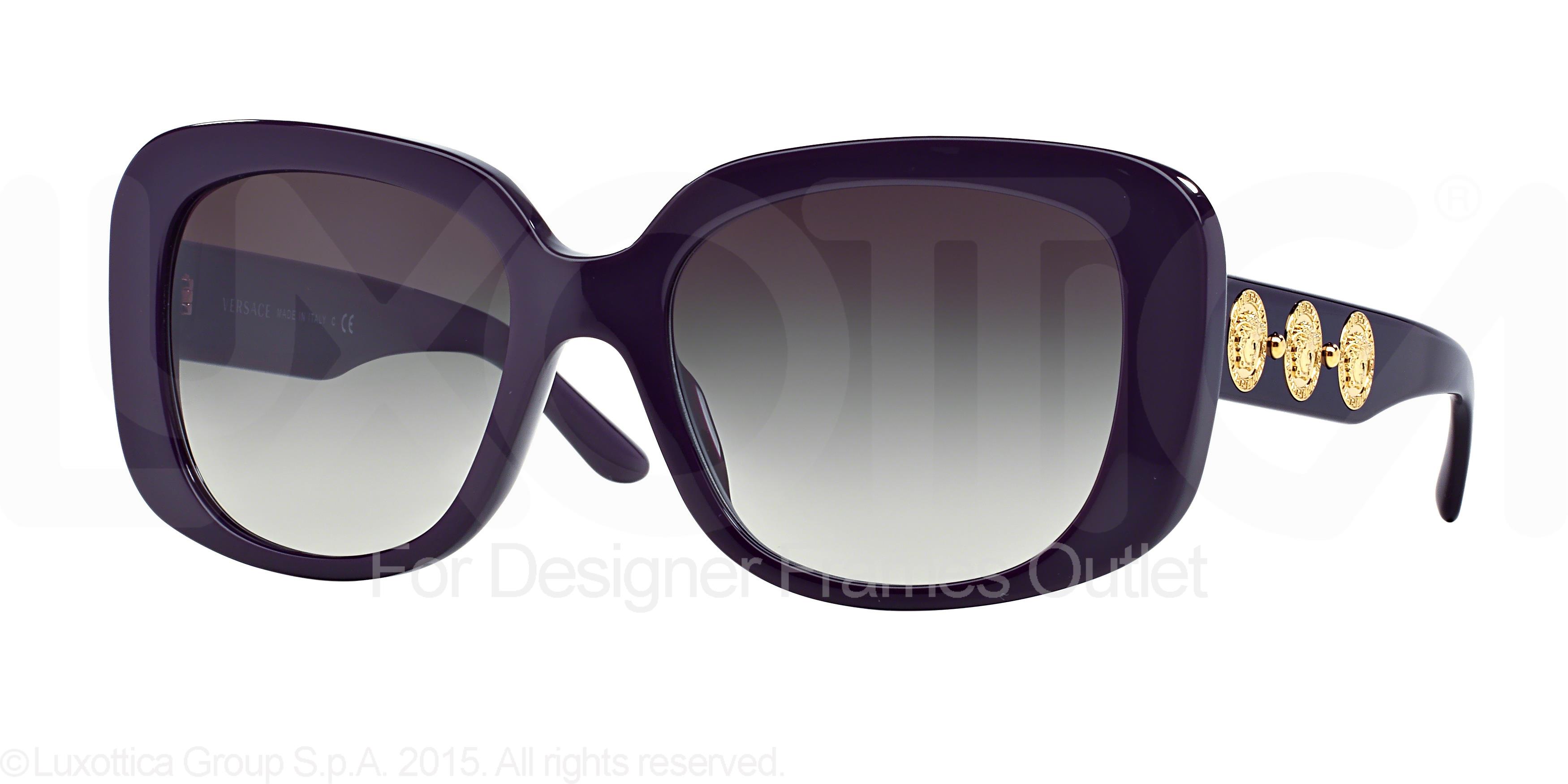 Versace sunglasses + case made in italy mod 4410-B GB 1/87 Swarovski  crystals