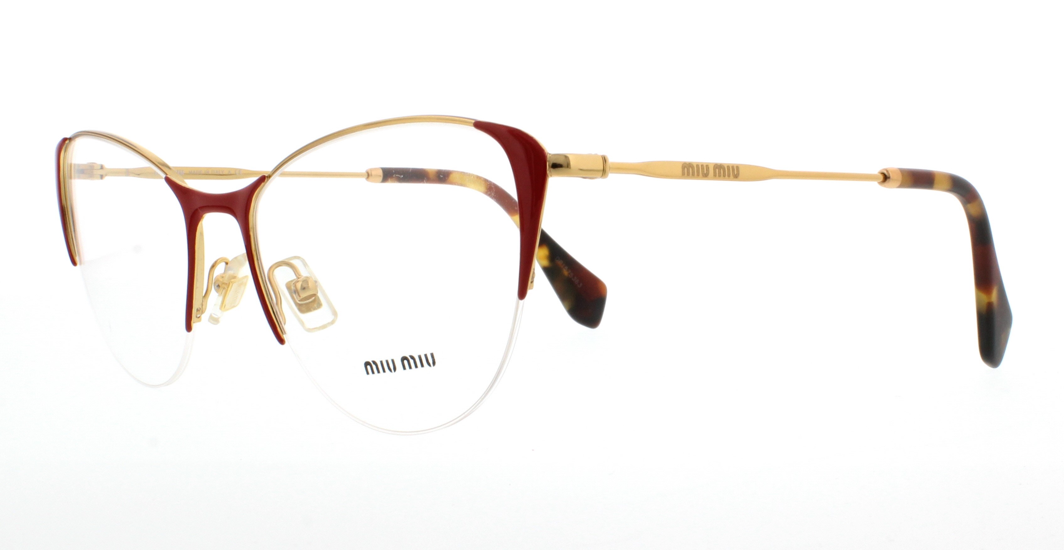 miu miu glasses frames