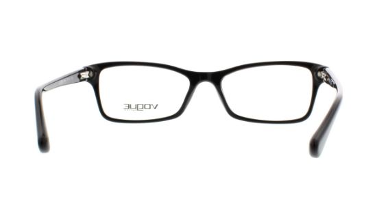 Top Black/dk Grey Transp Vogue VO5028 Eyeglass Frames 2385-53 