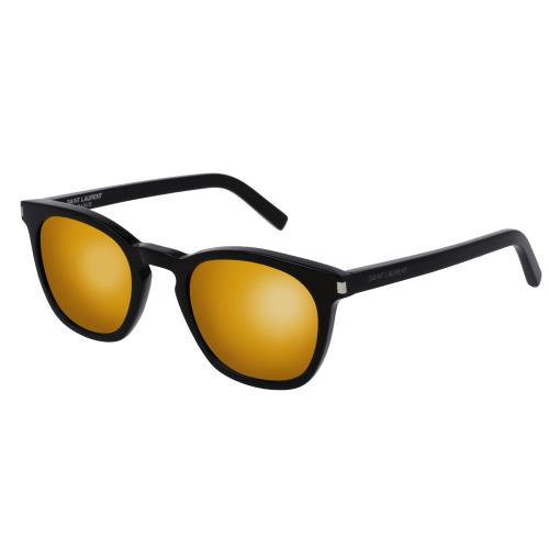 New Saint Laurent Sunglasses SL 28 Metal C. 005 Silver w/ Black 61-17mm  Italy | eBay